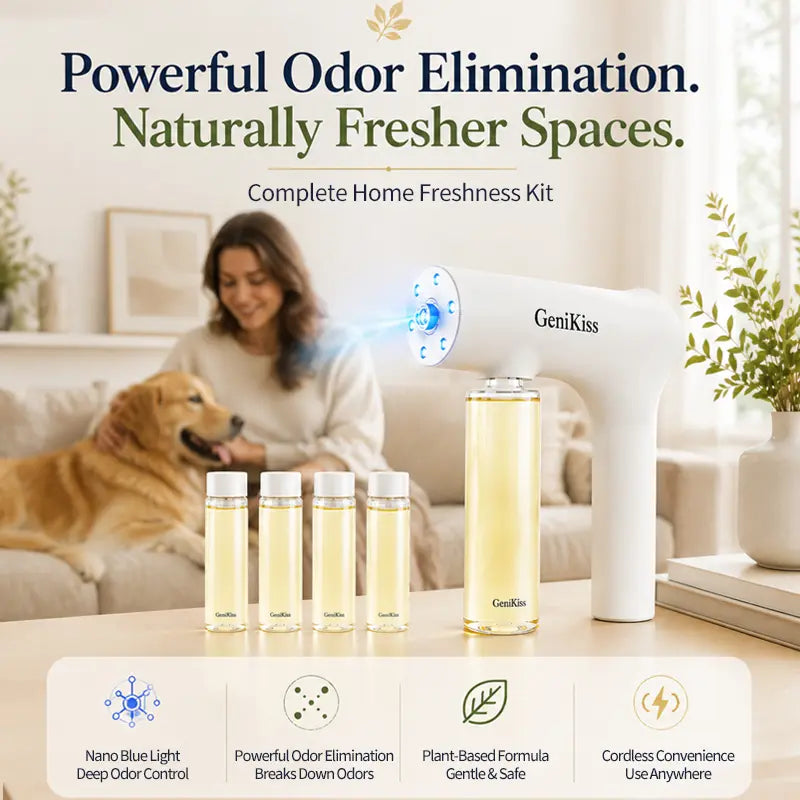 Pet Odor Eliminator Spray – Probiotic & Plant-Based Formula for Pet Urine and Indoor Odor Removal, Fresh Floral Scent Air Freshener for Home