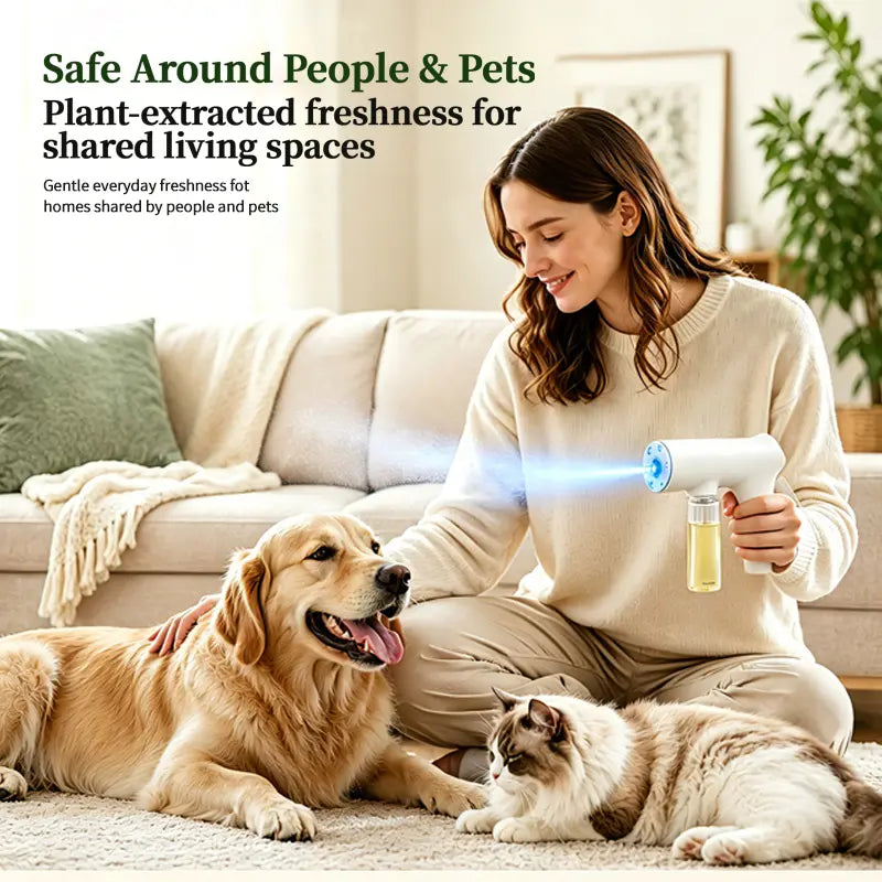 Pet Odor Eliminator Spray – Probiotic & Plant-Based Formula for Pet Urine and Indoor Odor Removal, Fresh Floral Scent Air Freshener for Home