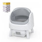 Open-Top Automatic Self-Cleaning Cat Litter Box with Odor Control, Pull & Wrap Waste Disposal, Sealed Drawer, 14-Day Scoop-Free, 6.5L & 7L Capacity