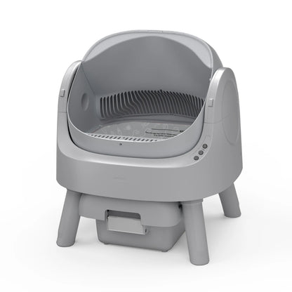 Open-Top Automatic Self-Cleaning Cat Litter Box with Odor Control, Pull & Wrap Waste Disposal, Sealed Drawer, 14-Day Scoop-Free, 6.5L & 7L Capacity