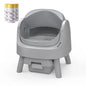 Open-Top Automatic Self-Cleaning Cat Litter Box with Odor Control, Pull & Wrap Waste Disposal, Sealed Drawer, 14-Day Scoop-Free, 6.5L & 7L Capacity