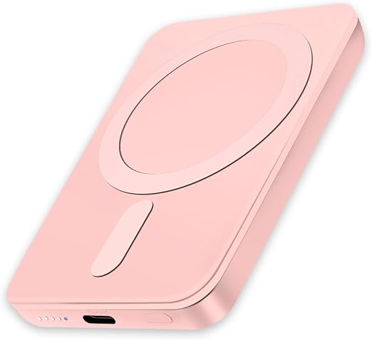 5000mAh Magnetic Wireless Power Bank for iPhone 12–17 Series, MagSafe Compatible Portable Fast Charging Battery Pack